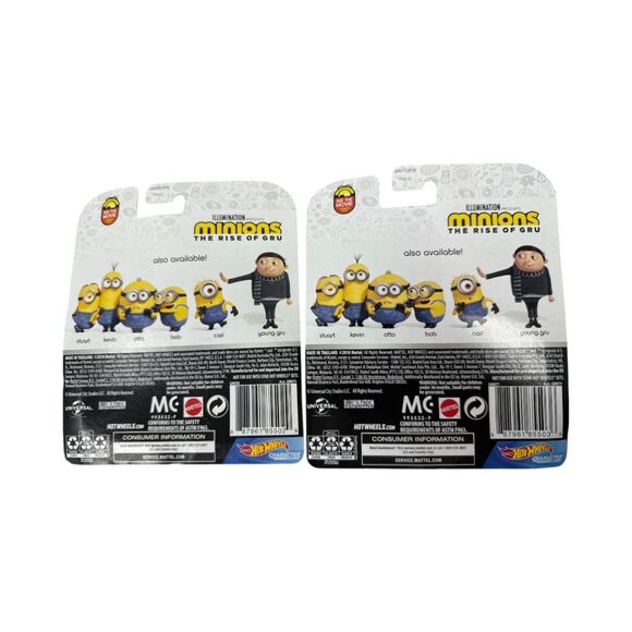 Minions The rise of Gru Hot Wheels cars Otto Kevin NEW vehicles toys collectible - Picture 4 of 5